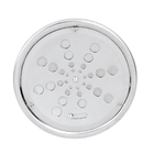 Ralo Redondo Grande com Fecho e Caixilho Inox 304 Cromado Equation