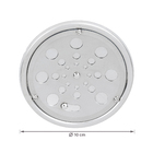 Ralo Redondo Pequeno com Fecho e Caixilho Inox 304 Cromado Equation