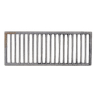 Ralo Reto para Pedestres com Média Vazão de Ferro Fundido 20x50cm Preto ABrazilian