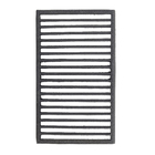 Ralo Reto para Pedestres com Alta Vazão de Ferro Fundido 30x50cm Preto ABrazilian