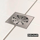 Ralo Rotativo Grelha Quadrado 15x15 Inox Demima