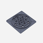 Ralo Seco Sifonado Com Fecho 10x10 Cm (cinza)