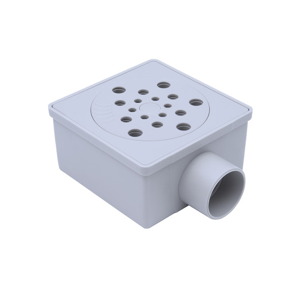 Ralo Seco Sifonado Com Fecho 10x10 Cm (platina)