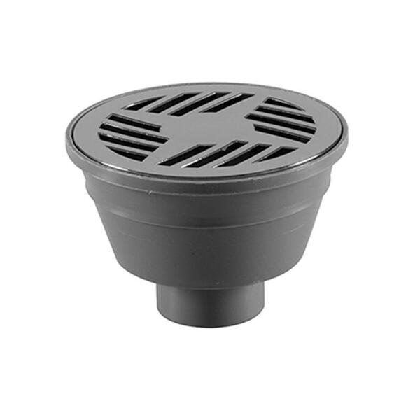 Ralo Sifonado Astra Com Grelha Circular Cinza R2