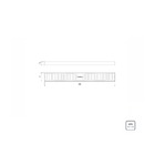 Ralo Slim Tramontina Em Aço Inox 60 X 7 Cm