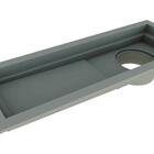 Ralo Tiny Pvc 25cm Com Tampa Inox Escovado Vazado Linear