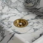 Ralo Vintage Retrô para Pia de Cozinha Dourado Ouro K5001G