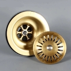 Ralo Vintage Retrô para Pia de Cozinha Dourado Ouro K5001G