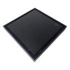 Ralo Vintage Retrô Quadrado Invisível Preto Óleo 15x15