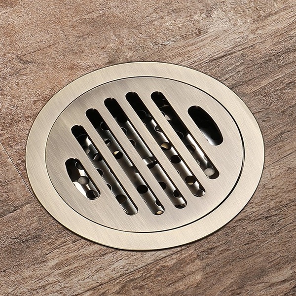 Ralo Vintage Retrô Redondo Bronze Antigo DR01B 10cm