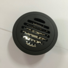 Ralo Vintage Retrô Redondo Preto DR01P 10cm