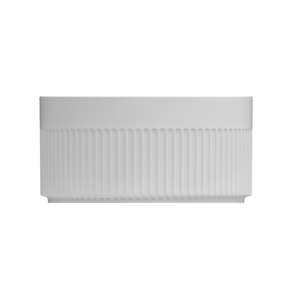 Ramekin Canelado 850ml Porcelana Branco Germer