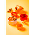 Ramekin Canelado 850ml Porcelana Branco Germer