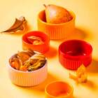 Ramekin Canelado 850ml Porcelana Vermelho Germer