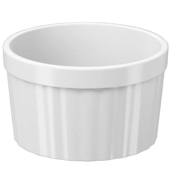 Ramekin Grande 220ml Canelado Branco Potinho Molho Molheira P