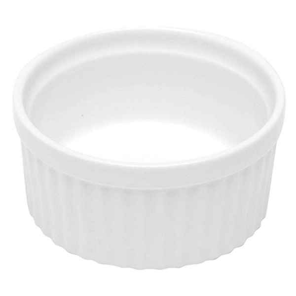 Ramequim De Porcelana Classic 8 5 X 5cm Branco Lyor 6754
