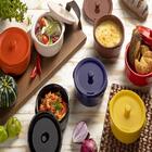 Ramequim Poelle Em Ceramica Com Tampa D14xa8cm 600ml Cor Marr