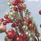 Ramos Com Folhas E Frutos Premium Enfeite P/ Árvore De Natal