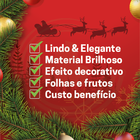 Ramos Com Folhas E Frutos Premium Enfeite P/ Árvore De Natal