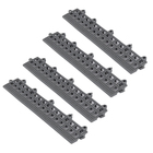 Rampa 4x16xcm Cinza Plástico 4 peças Impallets