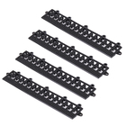 Rampa 4x16xcm Preto Plástico 4 peças Impallets