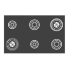 Rangetop Embutir Fogão Cooktop Gourmet 6 Bocas Inox Wictory