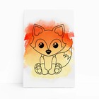 Raposa Animal Laranja Infantil Quadro Canvas 140x90cm