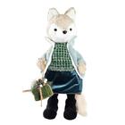 Raposa Decorativa De Casaco E Saia  40x19x17cm 1108459