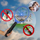 Raquete Elétrica Bivolt Mata Insetos Recarregável Mosca Perni