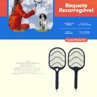 Raquete Elétrica Recarregável Mata Pernilongos Bivolt Mor