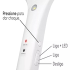 Raquete Mata Mosca Mosquitos Recarregavel C/ Luz De Led - Nsb