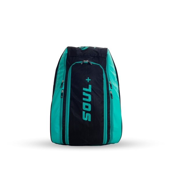 Raqueteira  Beach Tennis Preto Com Azul  Sl2-t - Soul+