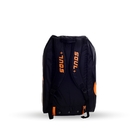 Raqueteira  Beach Tennis Preto Com Laranja  Sl1-o - Soul+