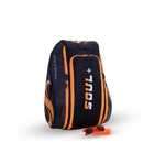 Raqueteira  Beach Tennis Preto Com Laranja  Sl1-o - Soul+