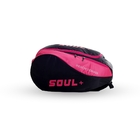 Raqueteira  Beach Tennis Preto Com Rosa Sl2-p - Soul+