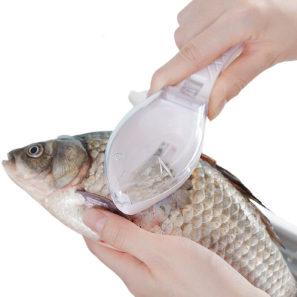 Raspador E Coletor De Escama De Peixe/retira Escamas Prático