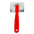 Rasqueadeira Escova Tira Pelos De Gato Cachorro Vermelha 14,5