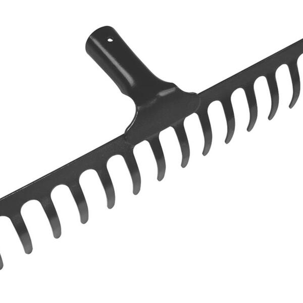 Rastelo Ancinho Metalico Curvo Leve 14 Dentes Sem Cabo Tramon