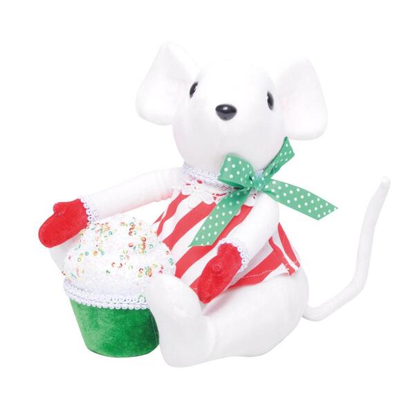 Rata Decorativa De Pelúcia C/cupcake 19x16x22cm 1023701