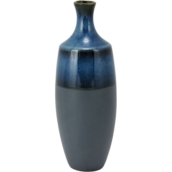 Ravel Garrafa Decorativa 40x14x14cm Cerâmica Azul