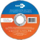Rayco Disco Corte Metal 4.1/2" 115x1,0x22.23mm