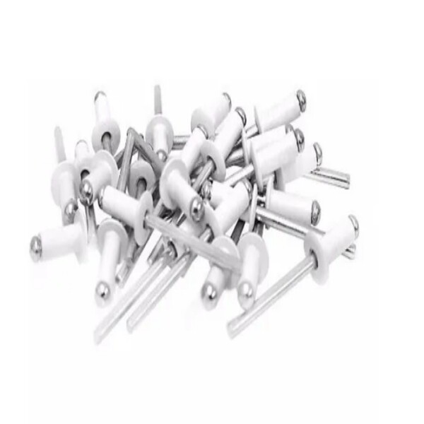 Rebite Repuxo 310 - 3,2x10 - Aluminio Branco - Pct C/100 Pcs