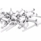 Rebite Repuxo 406 - 4,0x6 - Aluminio Branco - Pct C/100 Pcs