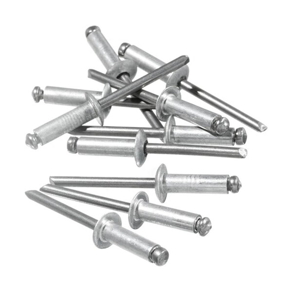 Rebite Repuxo 412 - 4,0x12 - Aluminio Brilhante - Pacote C/10