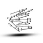 Rebite Repuxo 414 - 4,0x14 Aluminio Brilhante Pct C/100 Pcs