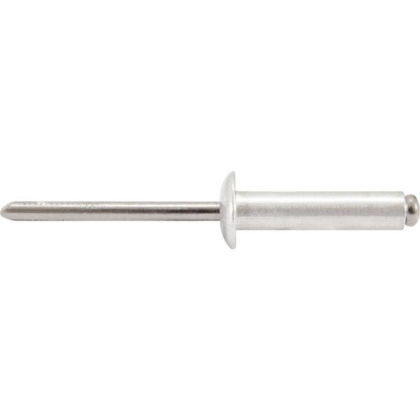 Rebite Repuxo De Alumínio 4,8x8,0mm Mandril Aço Com 50 Peças