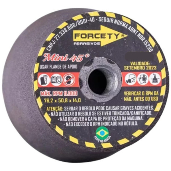 Rebolo Copo Cônico Mini Grão 60 - Forcety