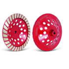 Rebolo Diamantado Tipo Prato C/rosca 4.1/2" (115mm) Rocast