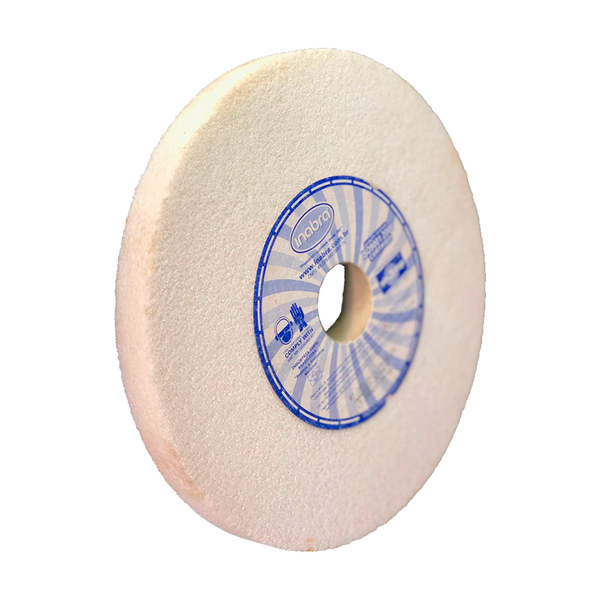 Rebolo Pedra De Esmeril Branco Para Aço E Afiação 7 X 1/2 Bra