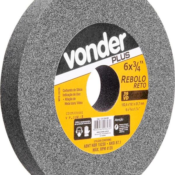 Rebolo Reto 152,4x19,0x31,8 G120 Verde Para Vídea 39cvd - Vo